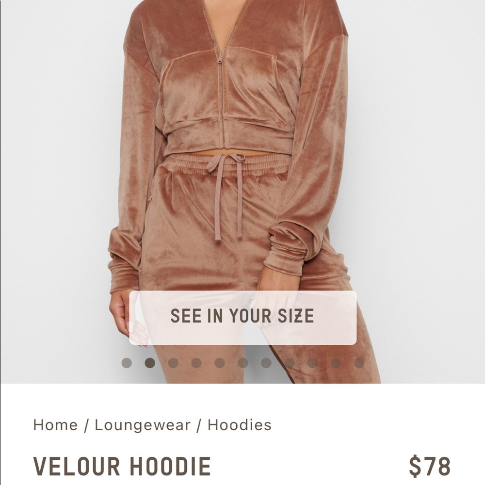 SKIMS Velour Jacket